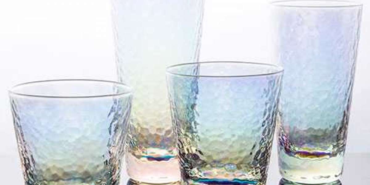 Rainbow Glass Cups